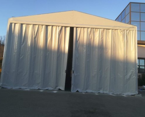 Steelor capannone indipendente mobile in telo PVC